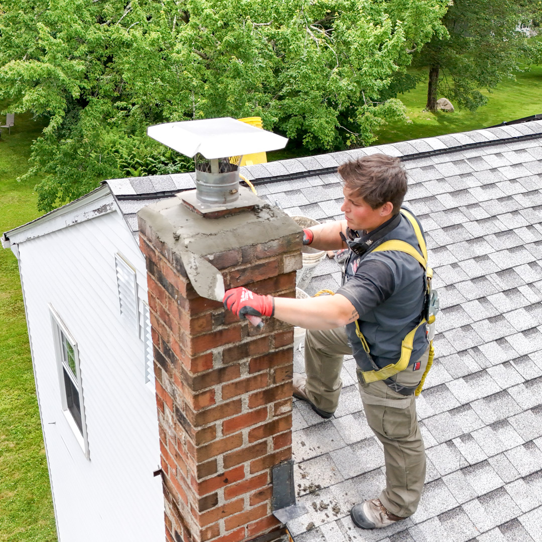 FirePeak Chimney – chimney inspection from above
